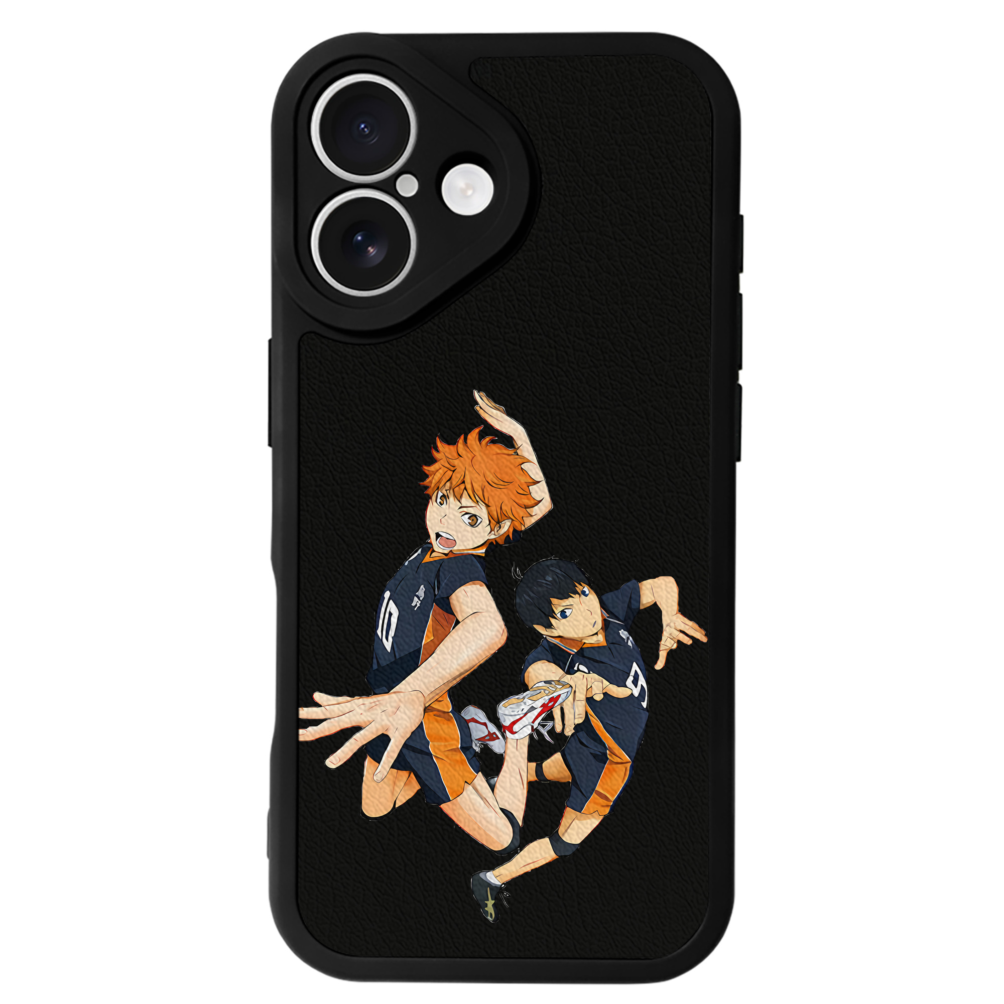 （画像用） ハイキュー!! Haikyu!! 【iPhone 16シリーズ対応】シリコンスマホケース（レザー調） 材質：シリコン